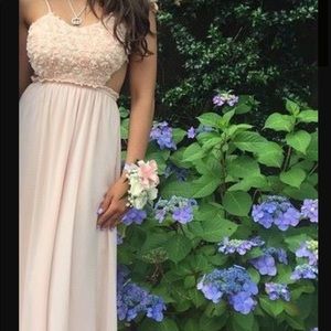Flower prom dress
